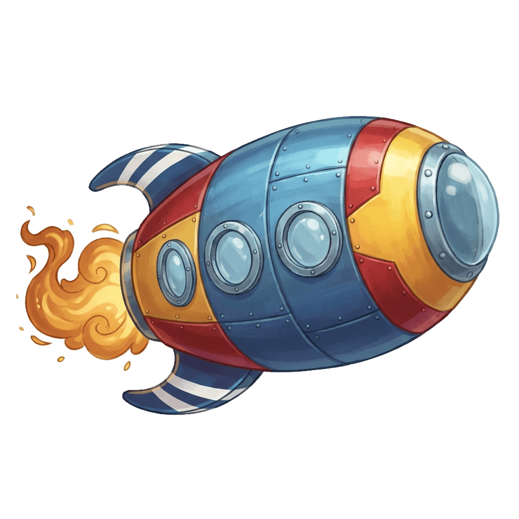 Rumskib — flyv til stjernerne i godnathistorien